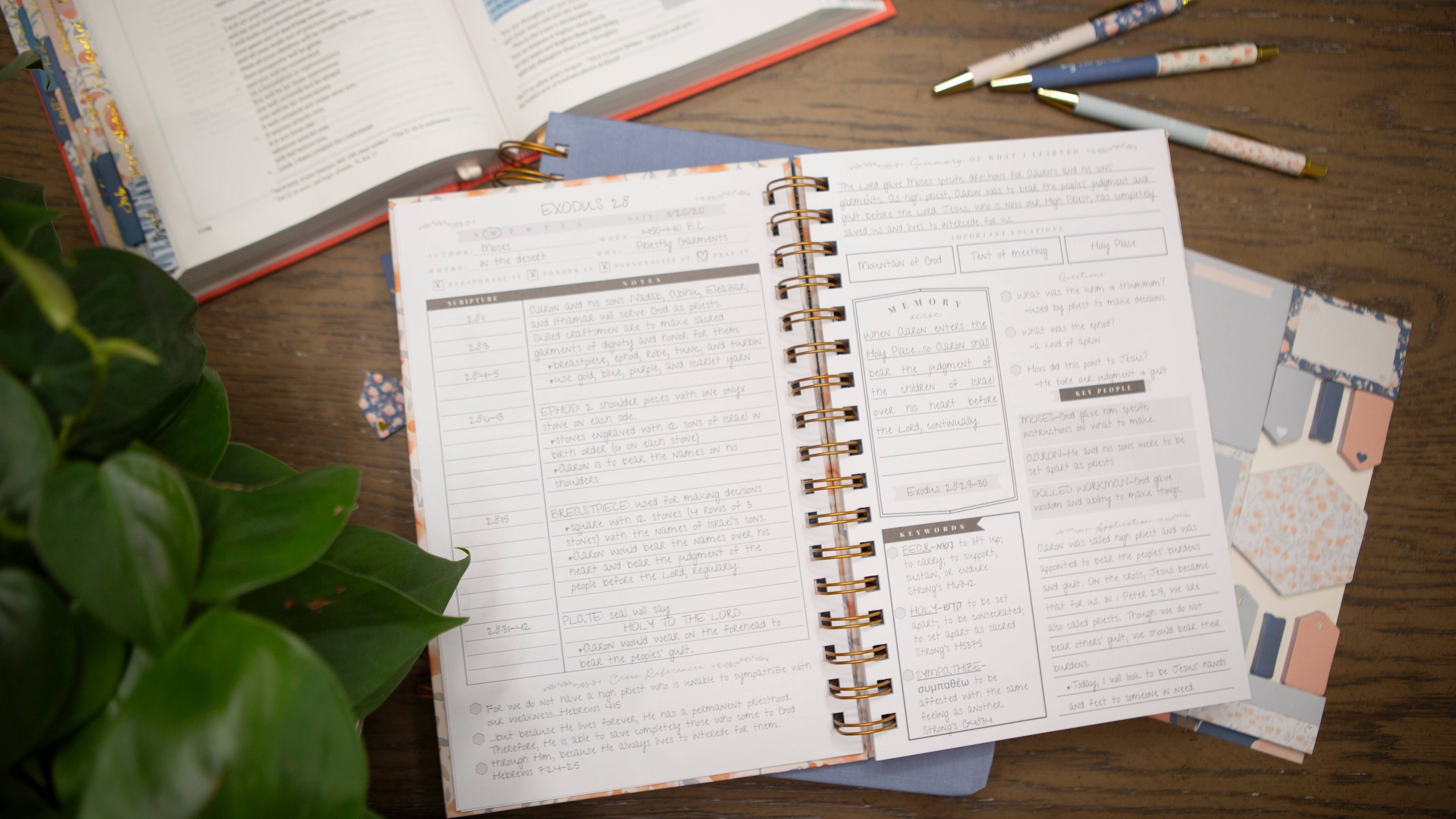 Bible Study Journal for Women | Verse Mapping Journal 