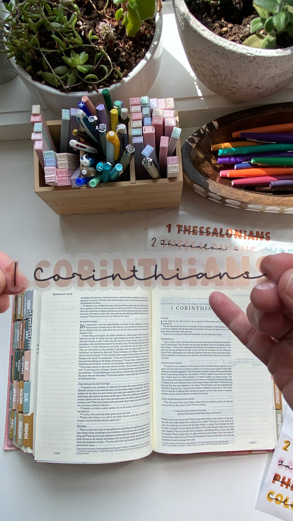 Books of the Bible Header Sticker Labels - BOHO