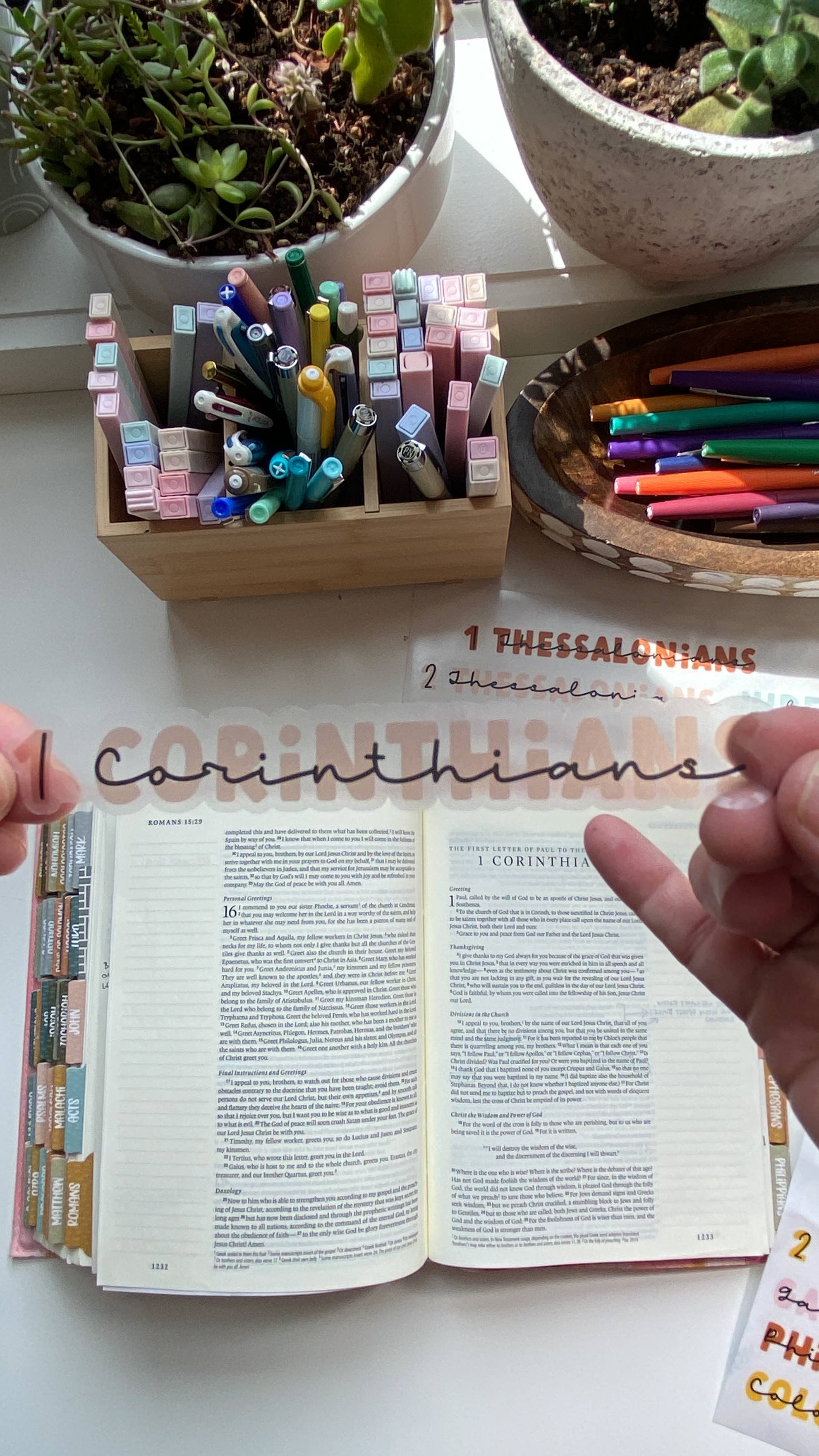 Books of the Bible Header Sticker Labels - BOHO