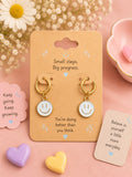 White Smile Earrings