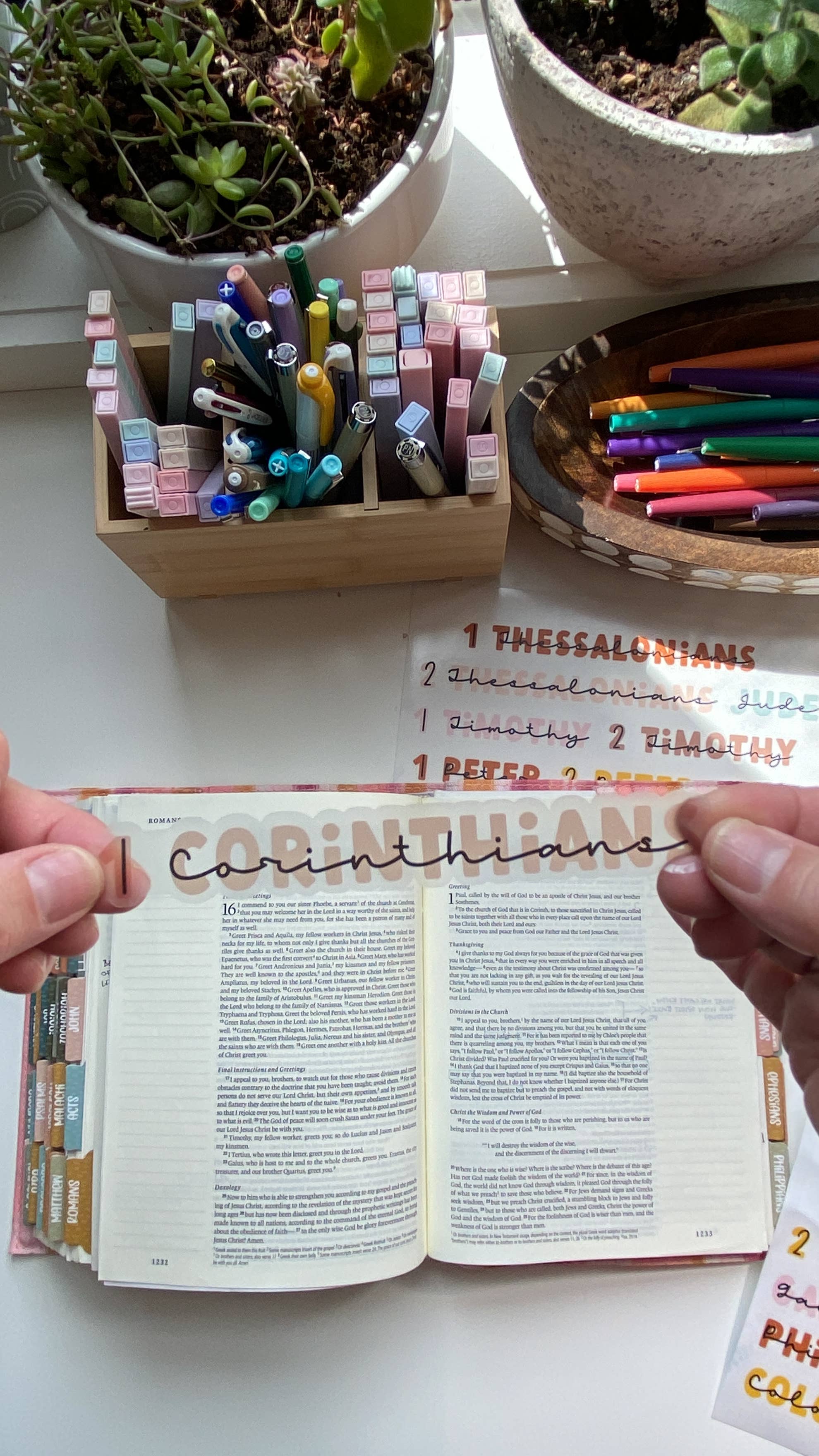 Books of the Bible Header Sticker Labels - BOHO