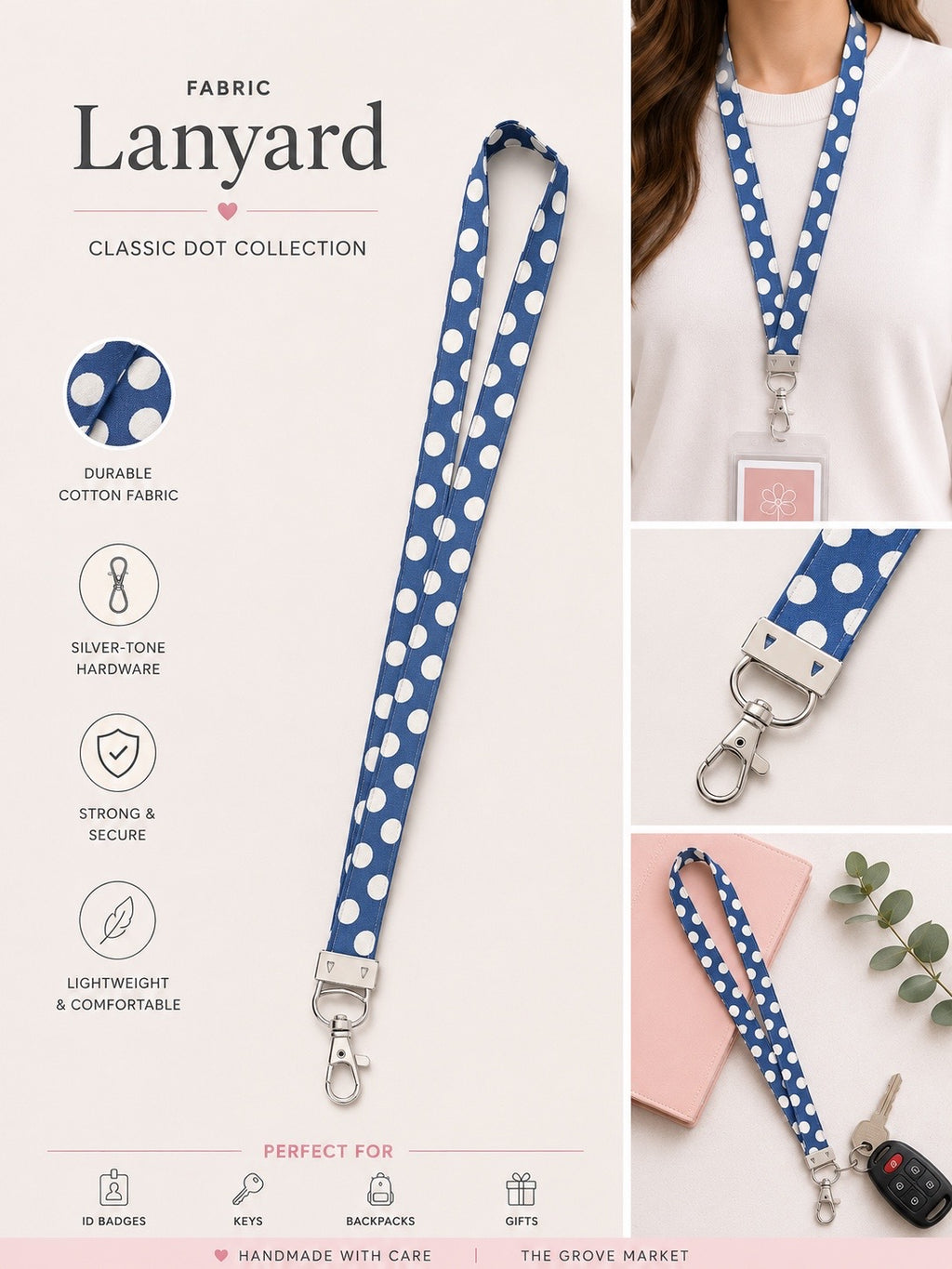 Lanyard - Blue Dot