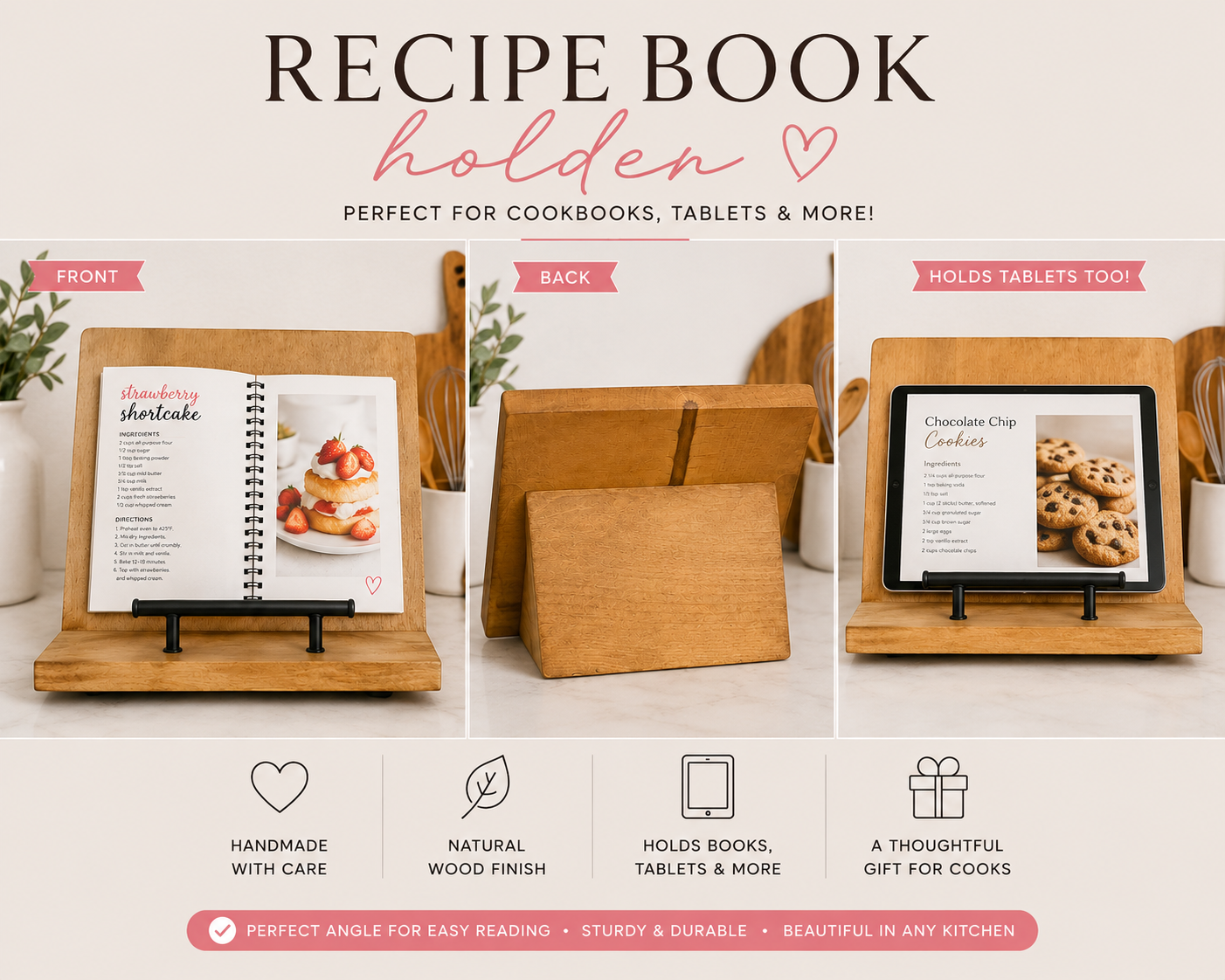 Recipe Book or Tablet Holder