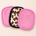 Reusable Leopard and Pink Makeup Remover Pads