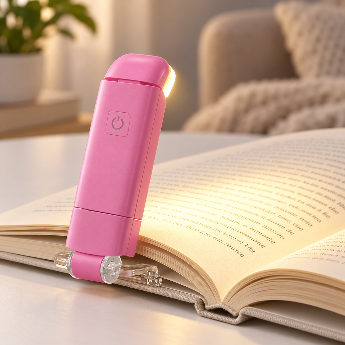 Pink Clip-On Reading Light