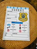Police Ticket Pretend Play Pad