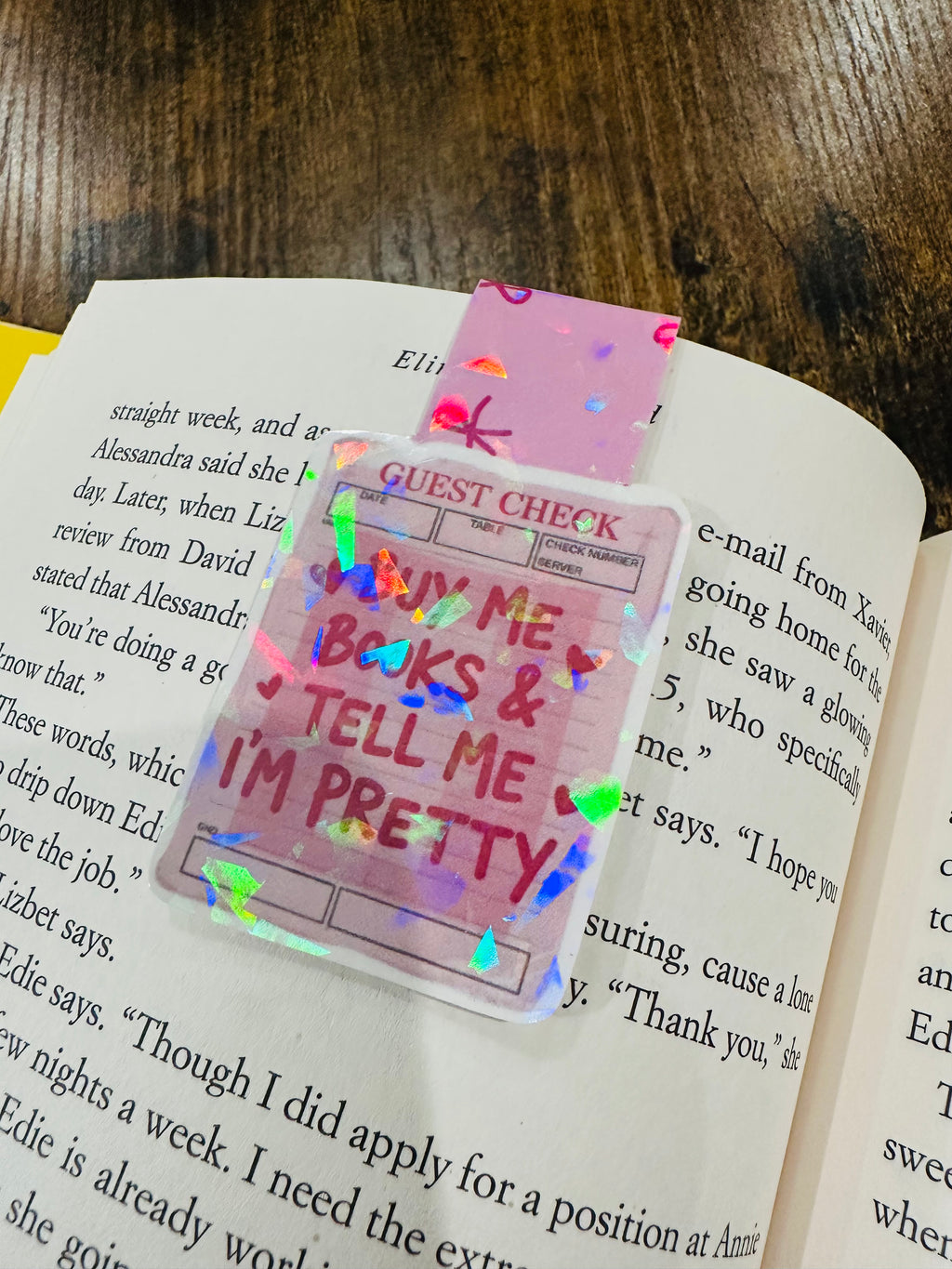Magnetic Bookmark - Buy Me Books and Tell Me I'm Pretty