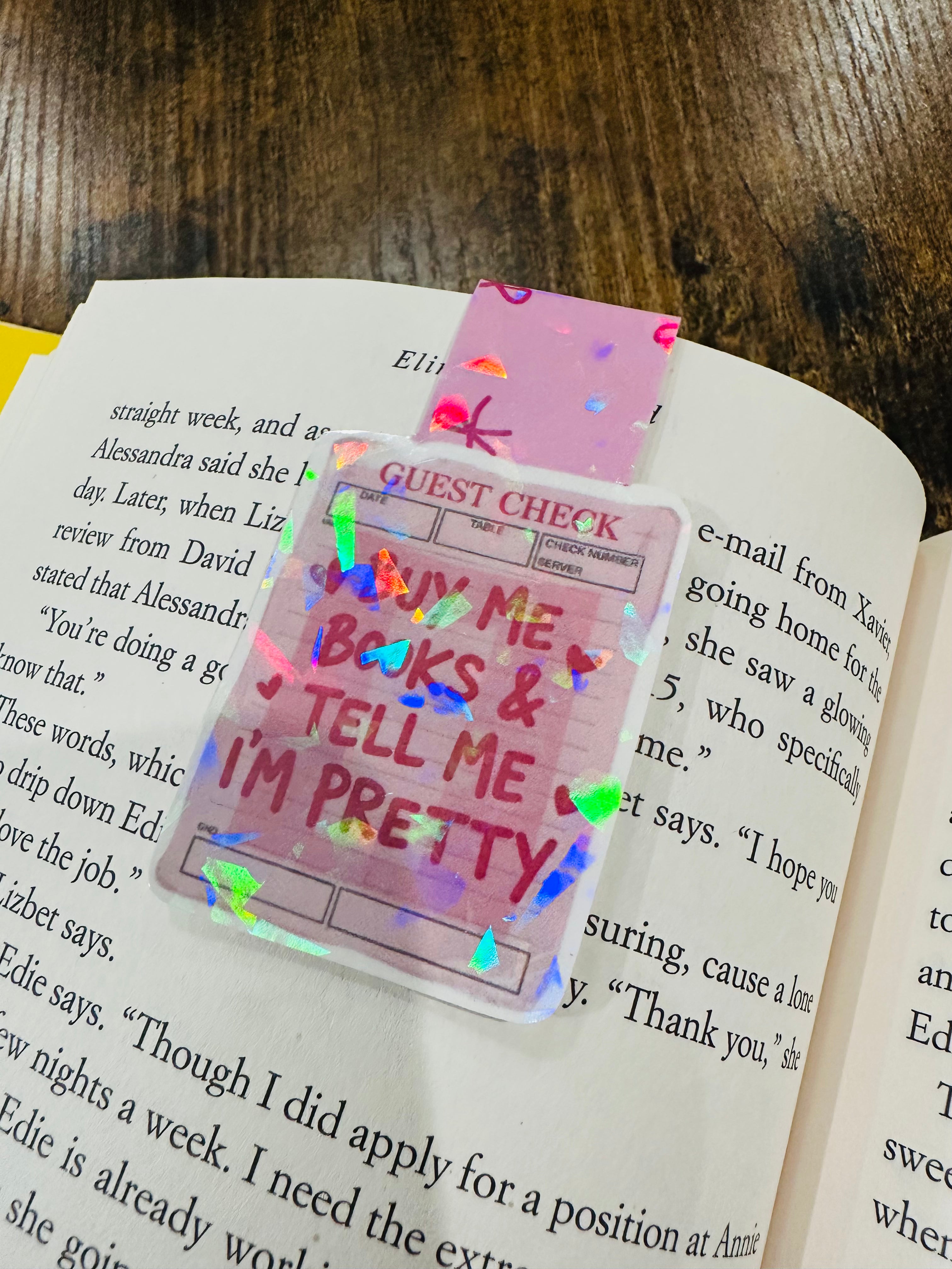 Magnetic Bookmark - Buy Me Books and Tell Me I'm Pretty