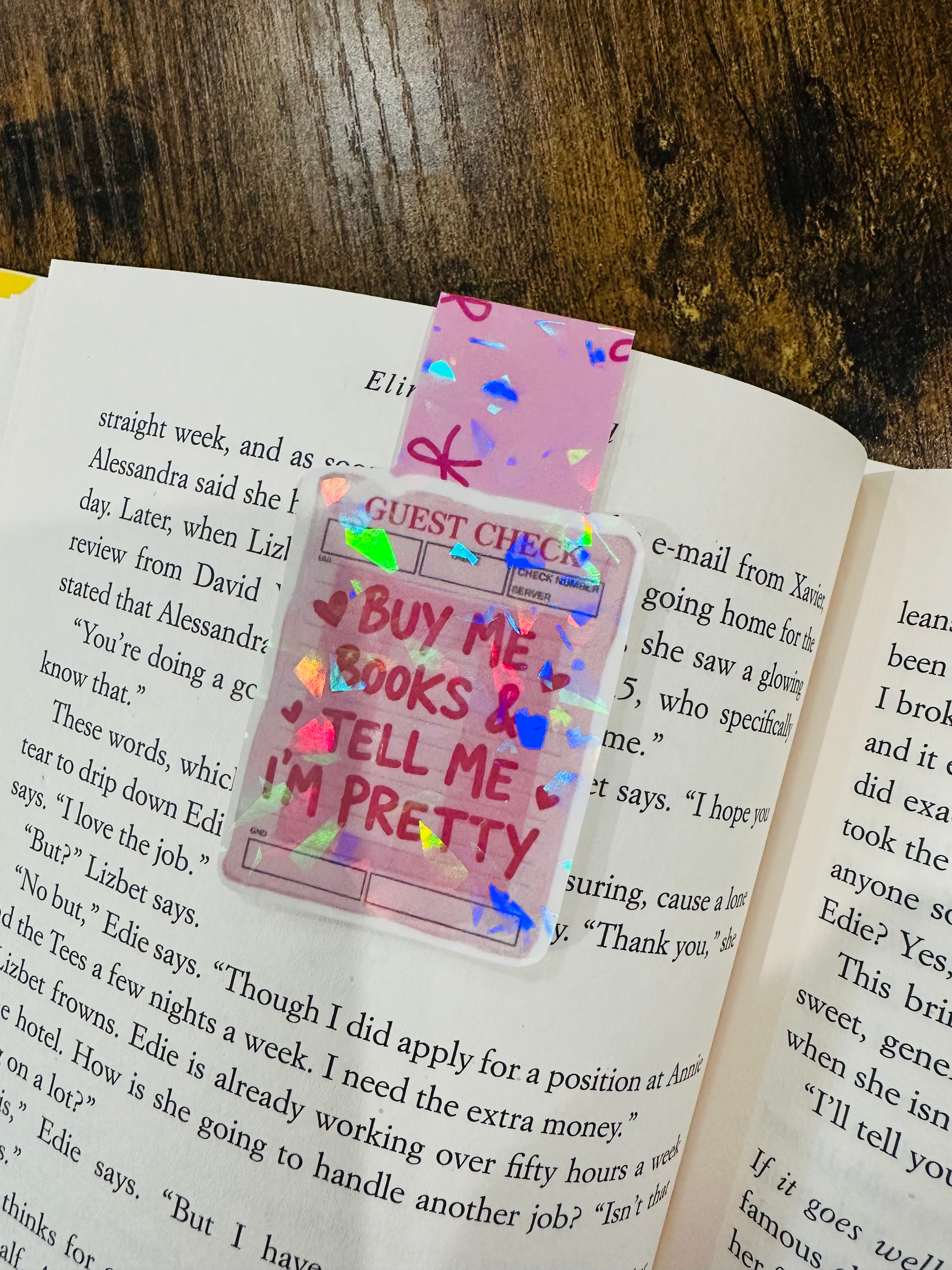 Magnetic Bookmark - Buy Me Books and Tell Me I'm Pretty