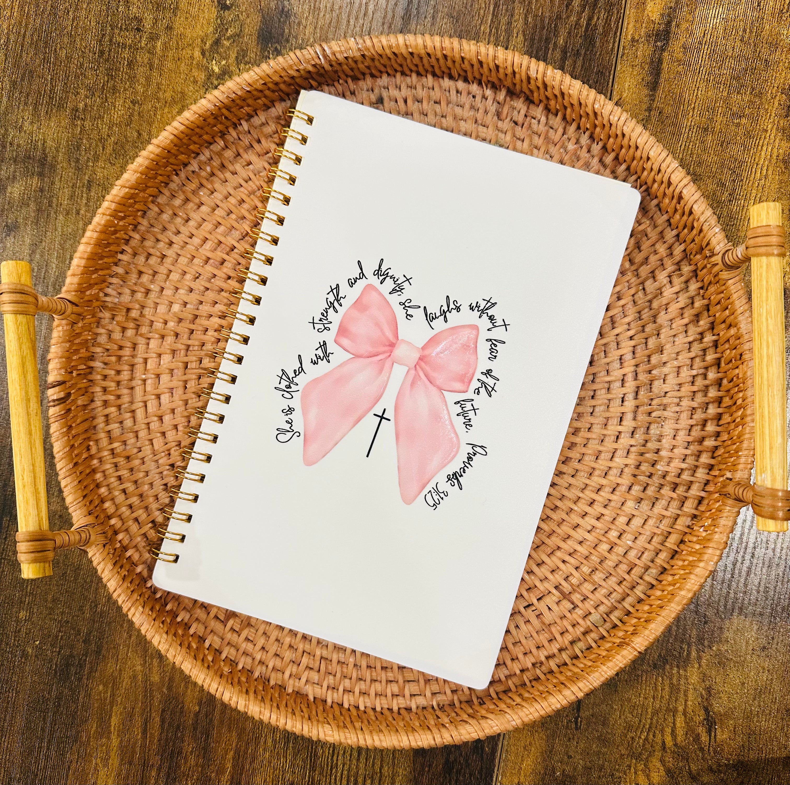 Faith Bow Spiral Notebook