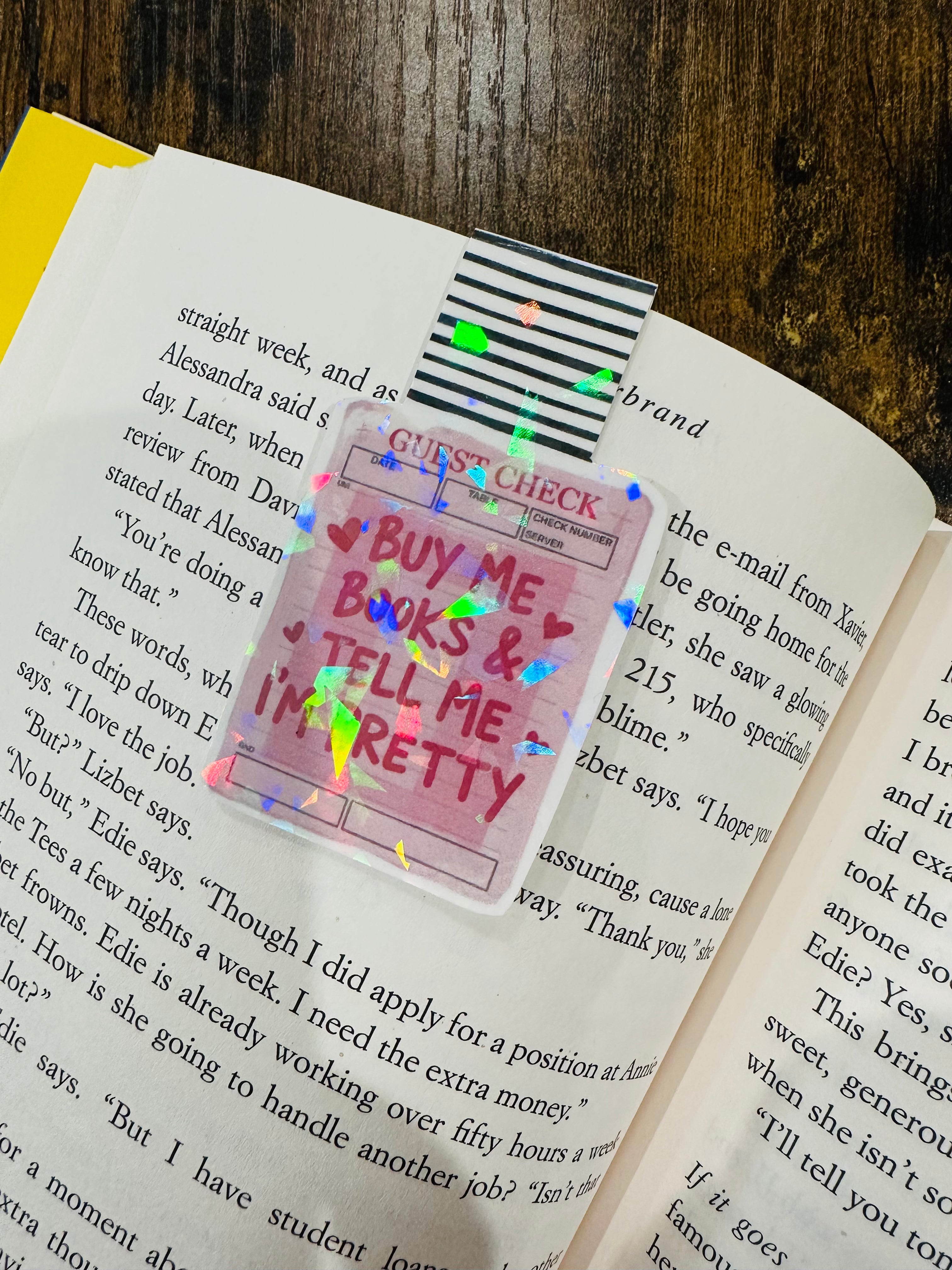 Magnetic Bookmark - Buy Me Books and Tell Me I'm Pretty