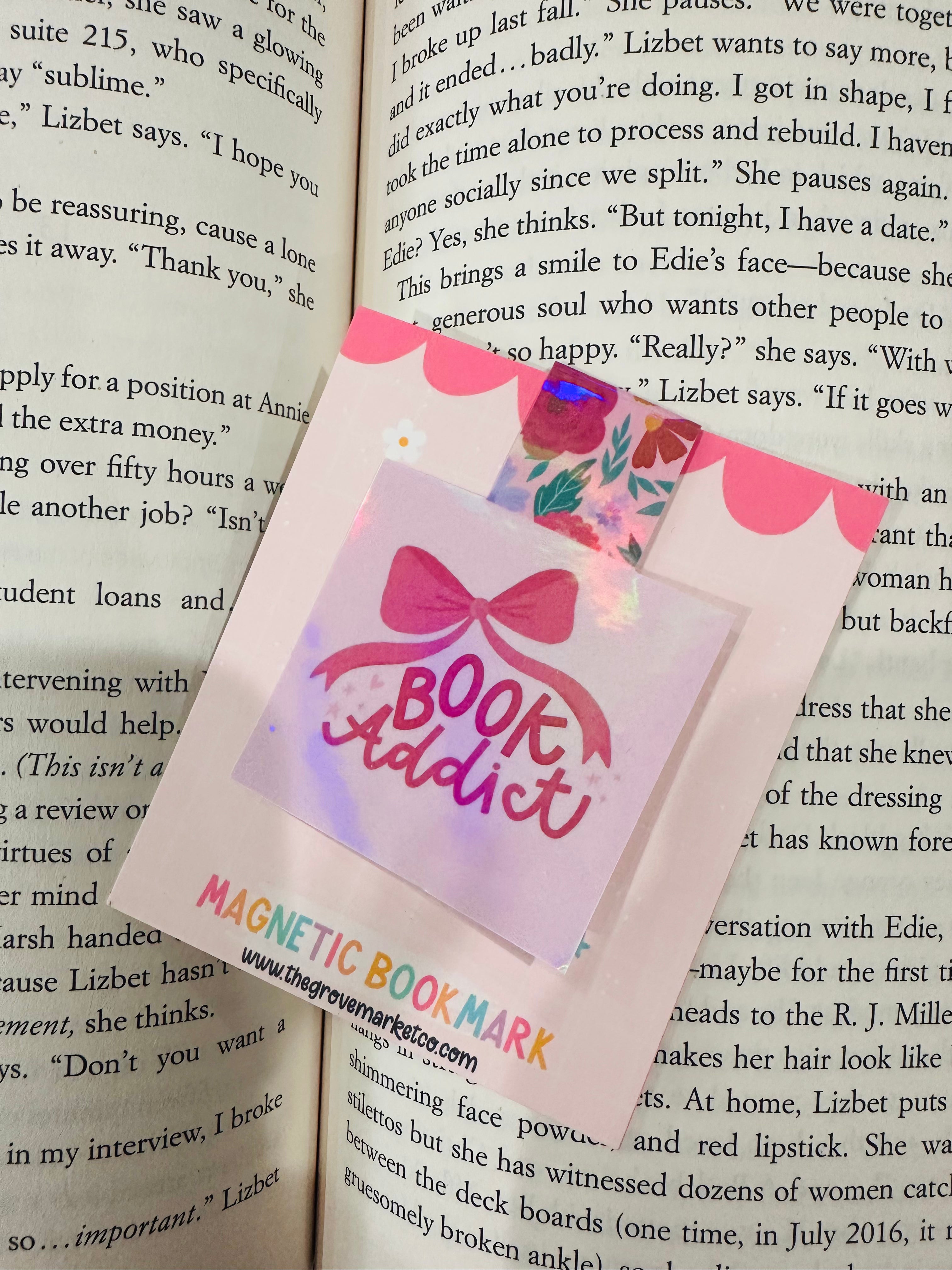 Magnetic Bookmark - Book Addict
