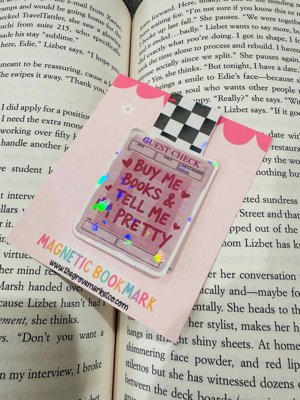 Magnetic Bookmark - Buy Me Books and Tell Me I'm Pretty