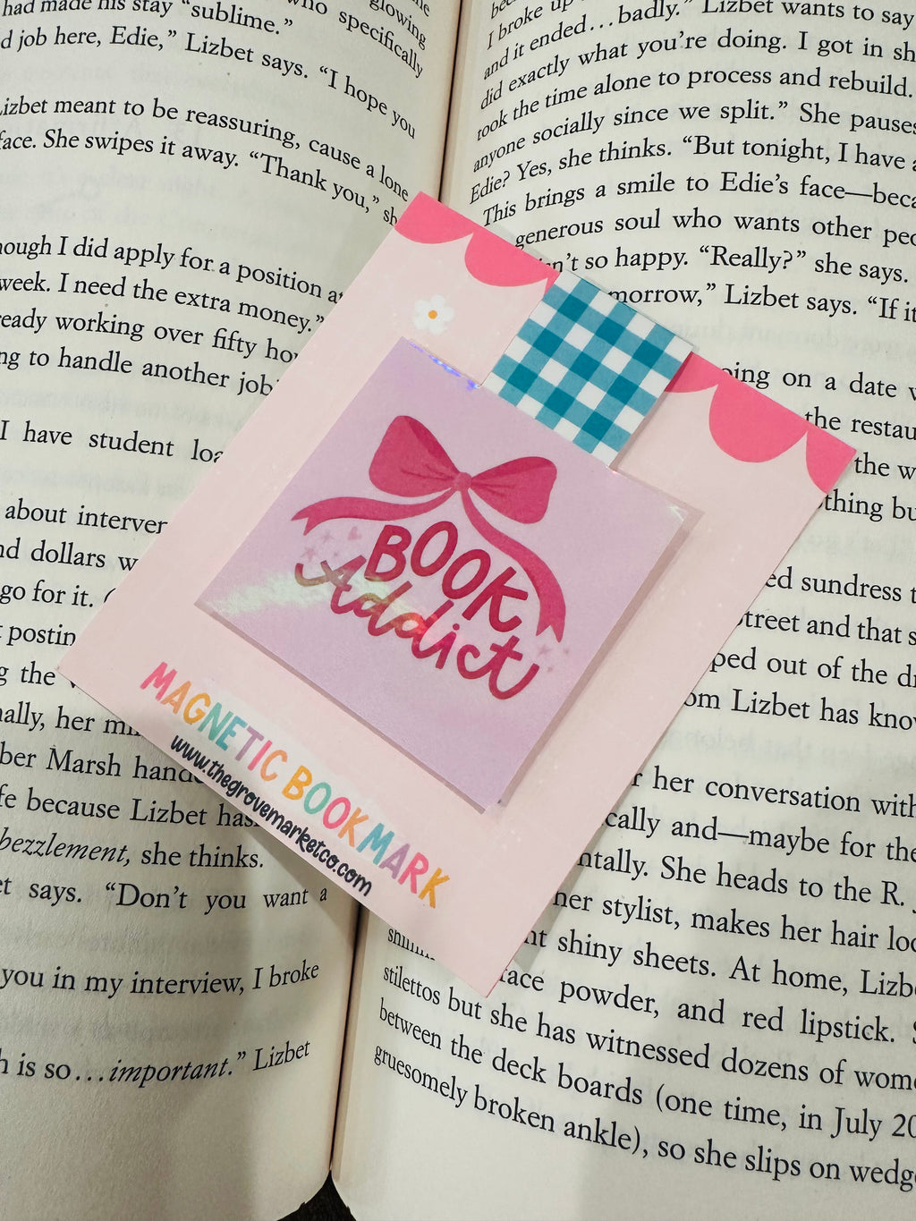 Magnetic Bookmark - Book Addict