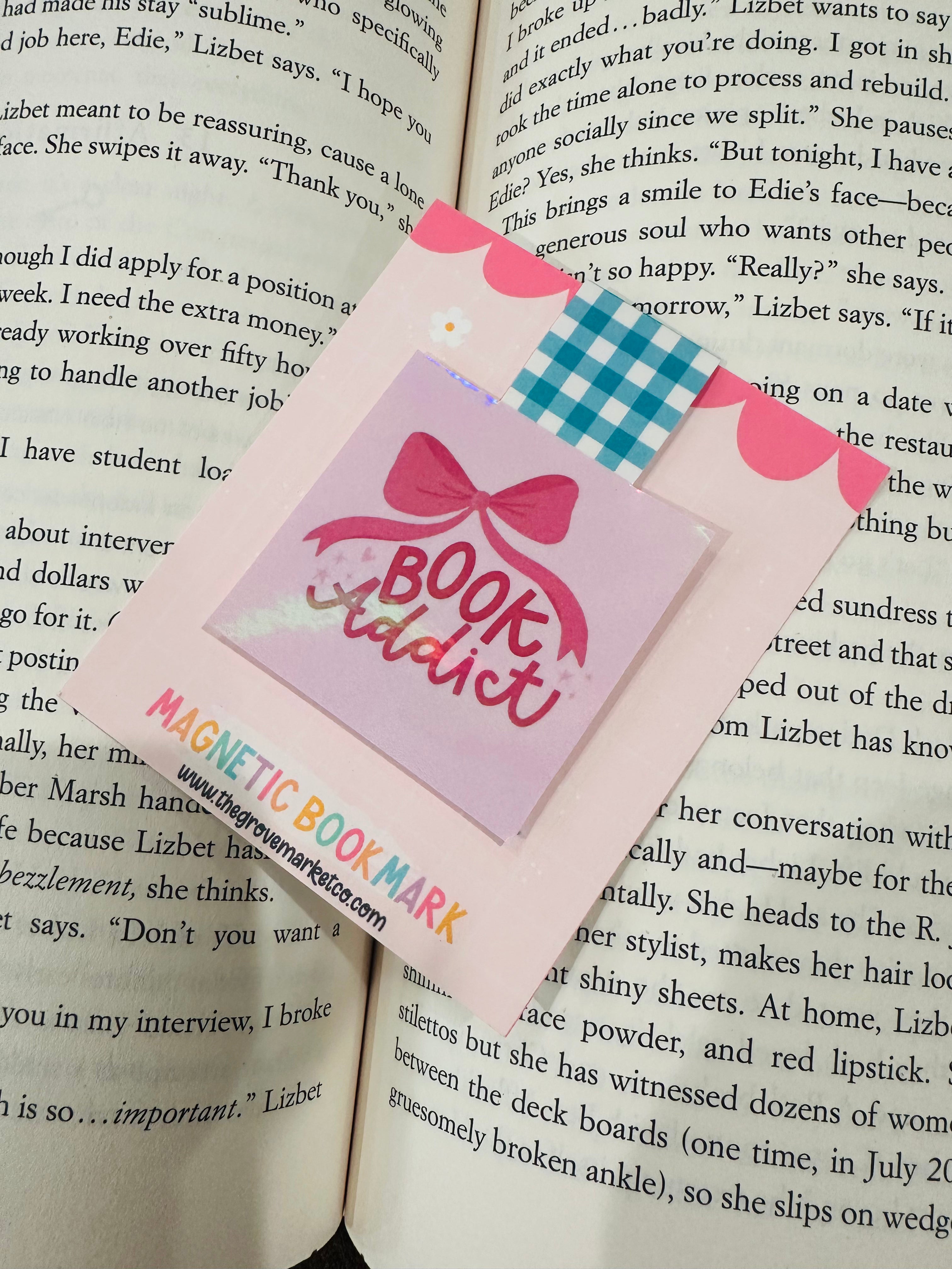 Magnetic Bookmark - Book Addict