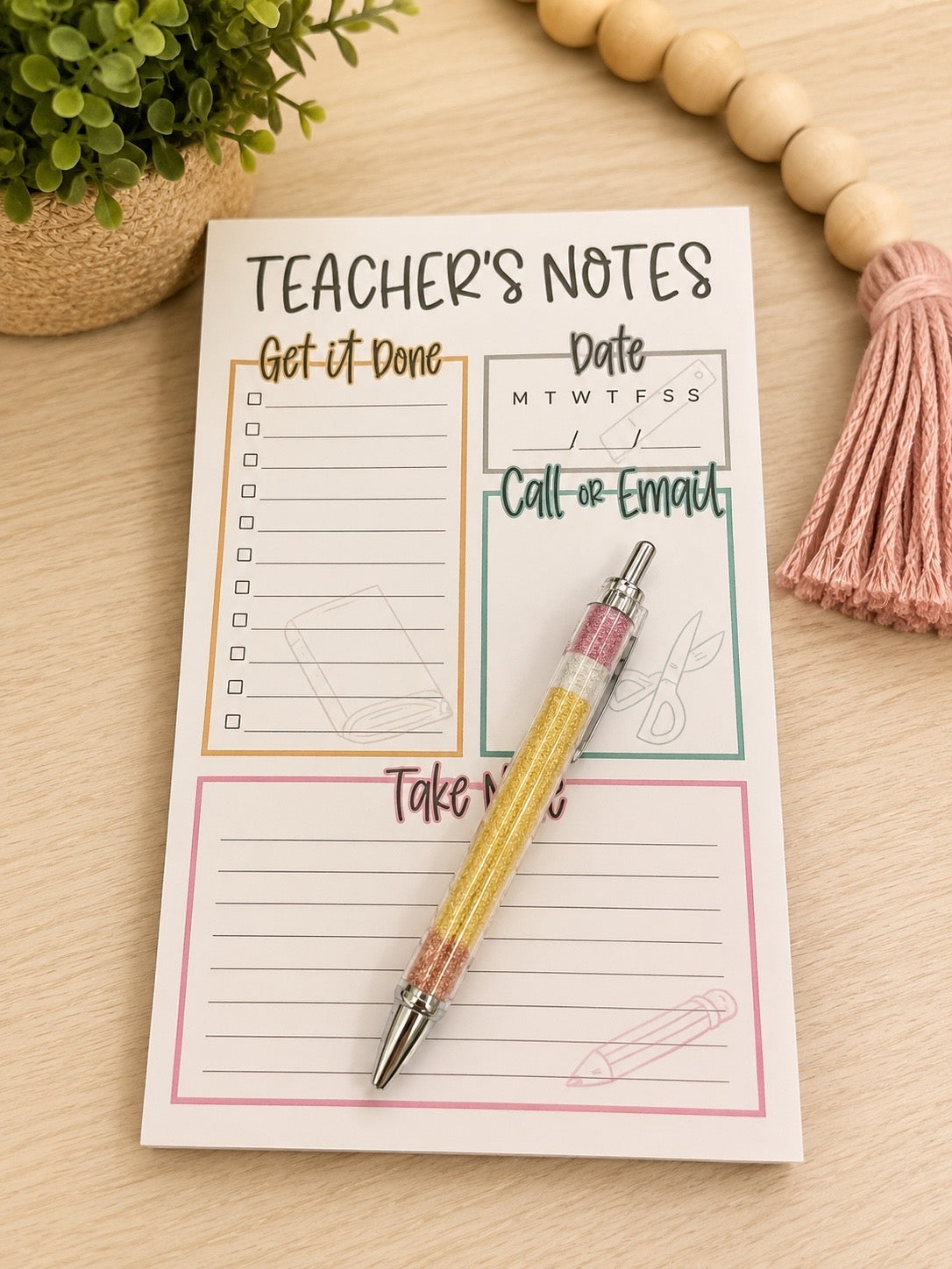 Teacher Notepad and Pen Set