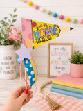 First and Last Day of Homeschool Pennant Flag