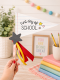 First Day of School Pennant Flag