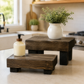Rustic Wooden Riser Set