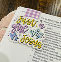 Just a Girl who loves Jesus Magnetic Bookmark