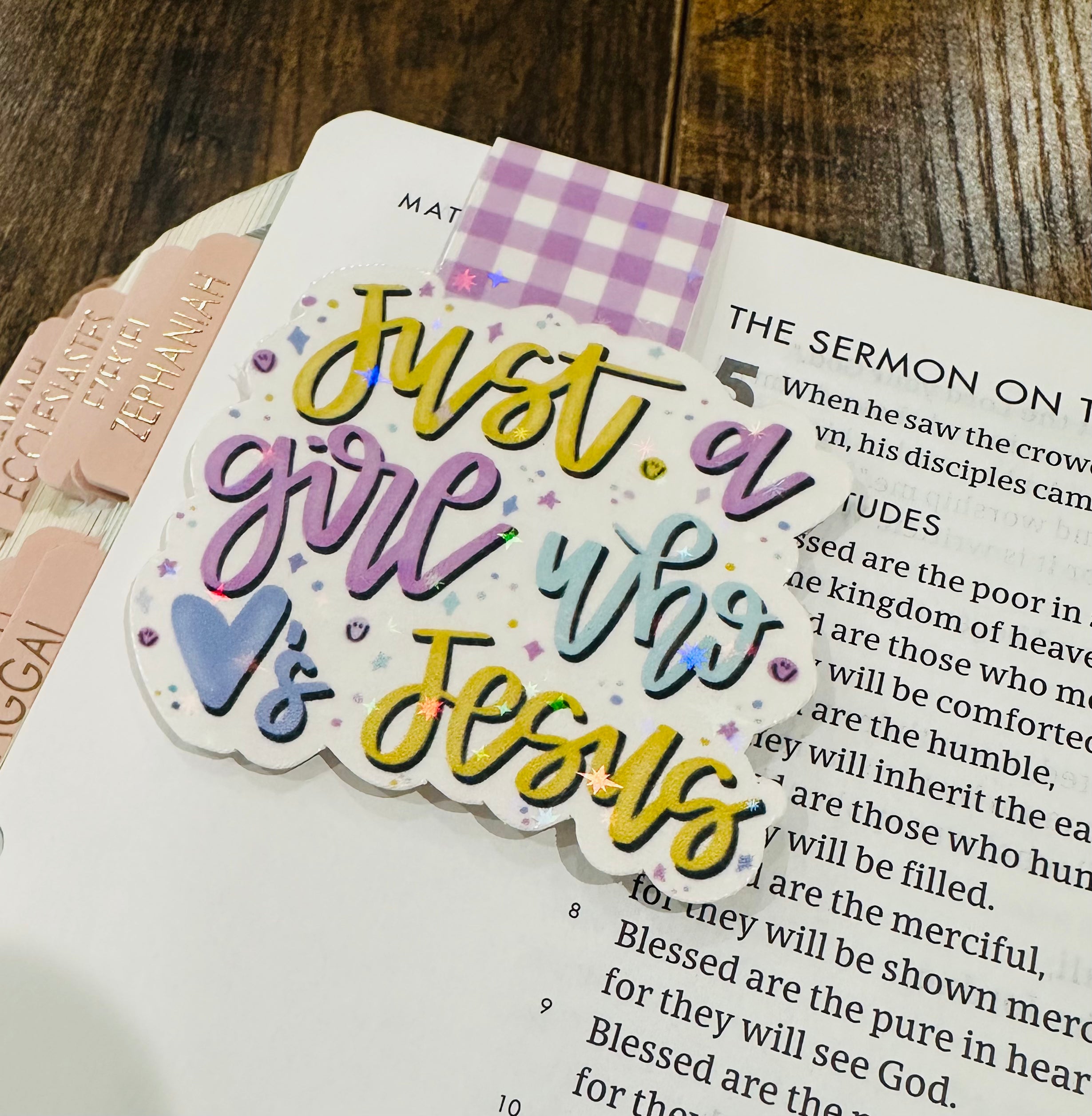 Just a Girl who loves Jesus Magnetic Bookmark