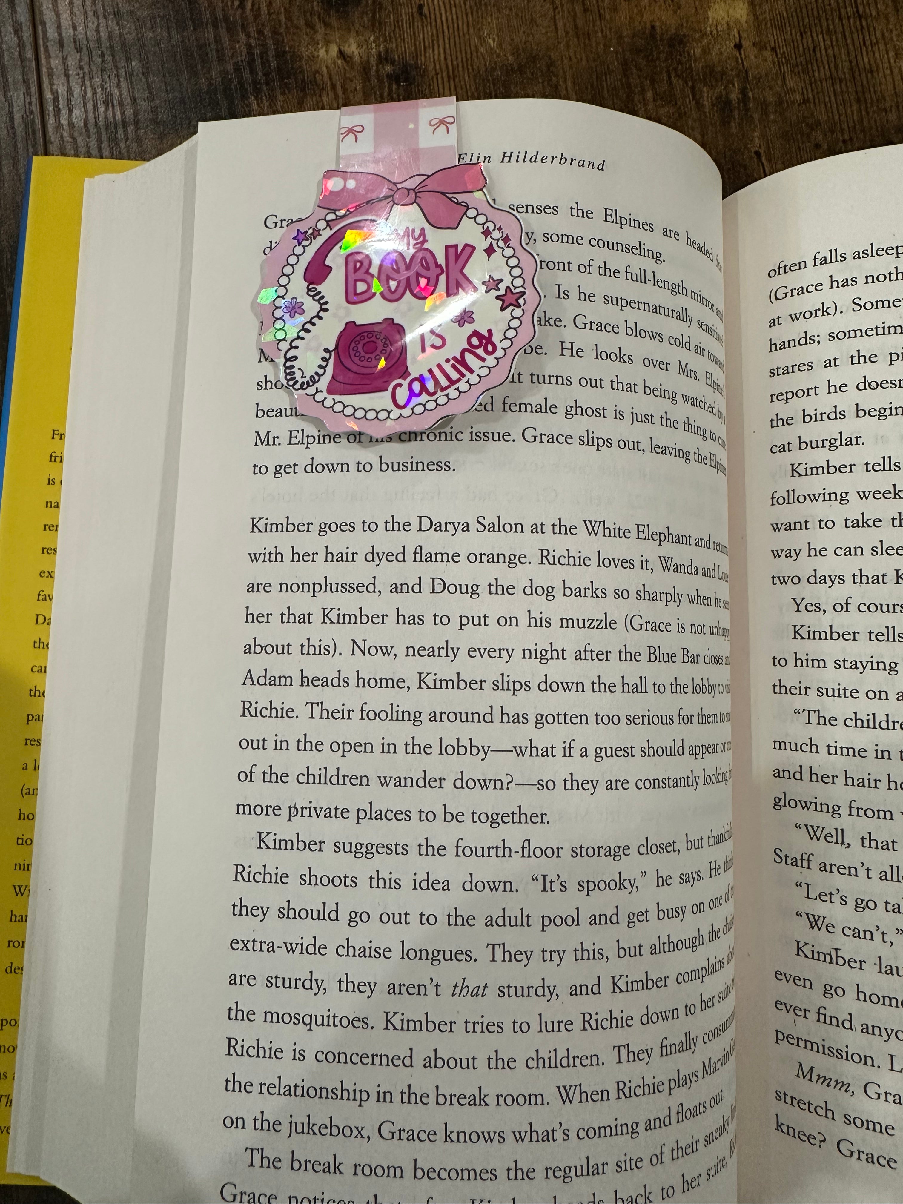 My Book is Calling Magnetic Bookmark