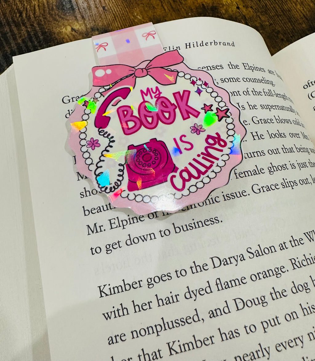 My Book is Calling Magnetic Bookmark