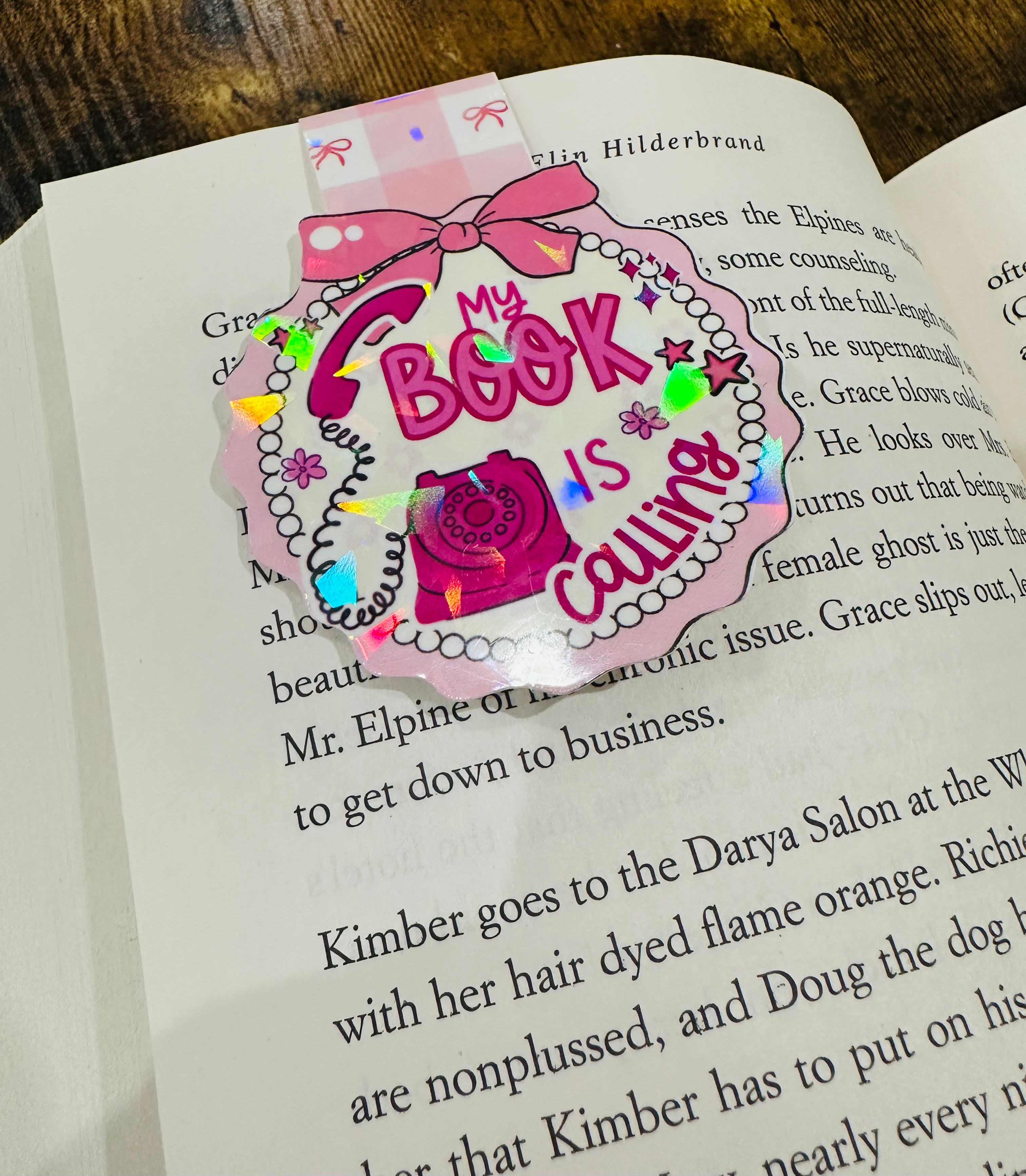 My Book is Calling Magnetic Bookmark