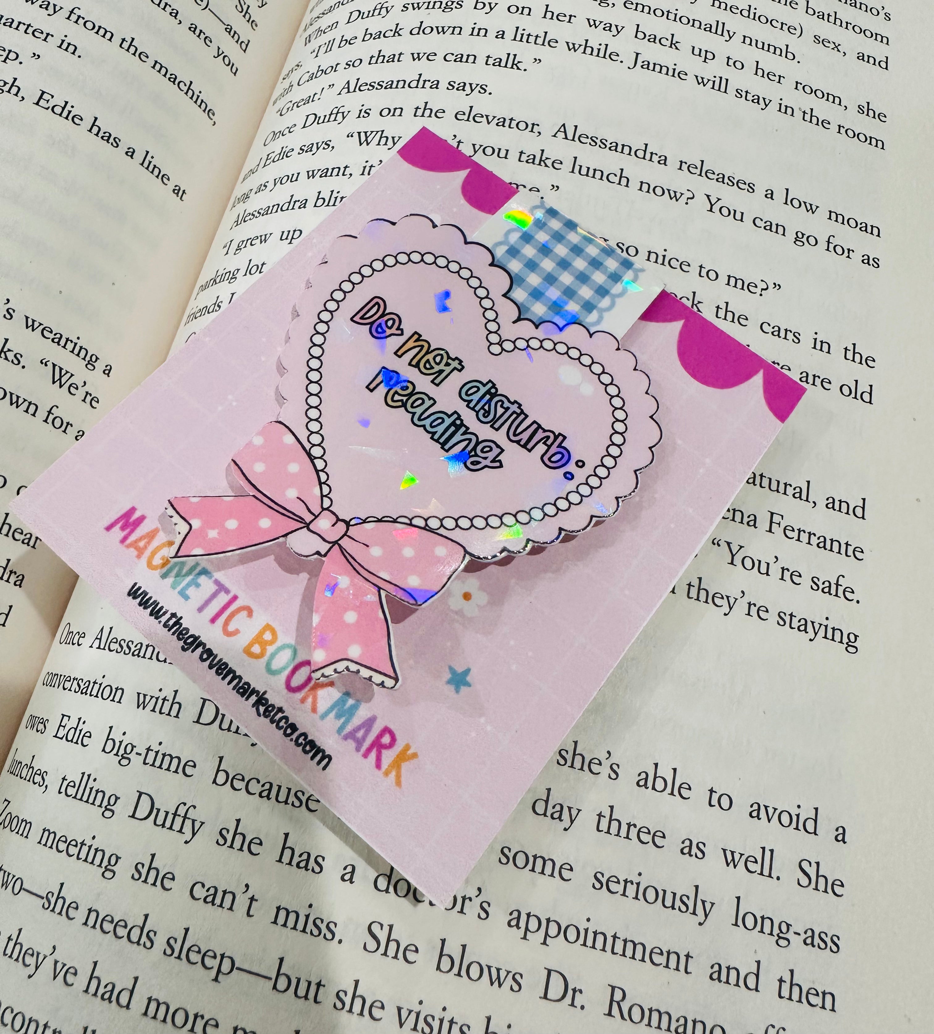 Coquette Do Not Disturb Magnetic Bookmark