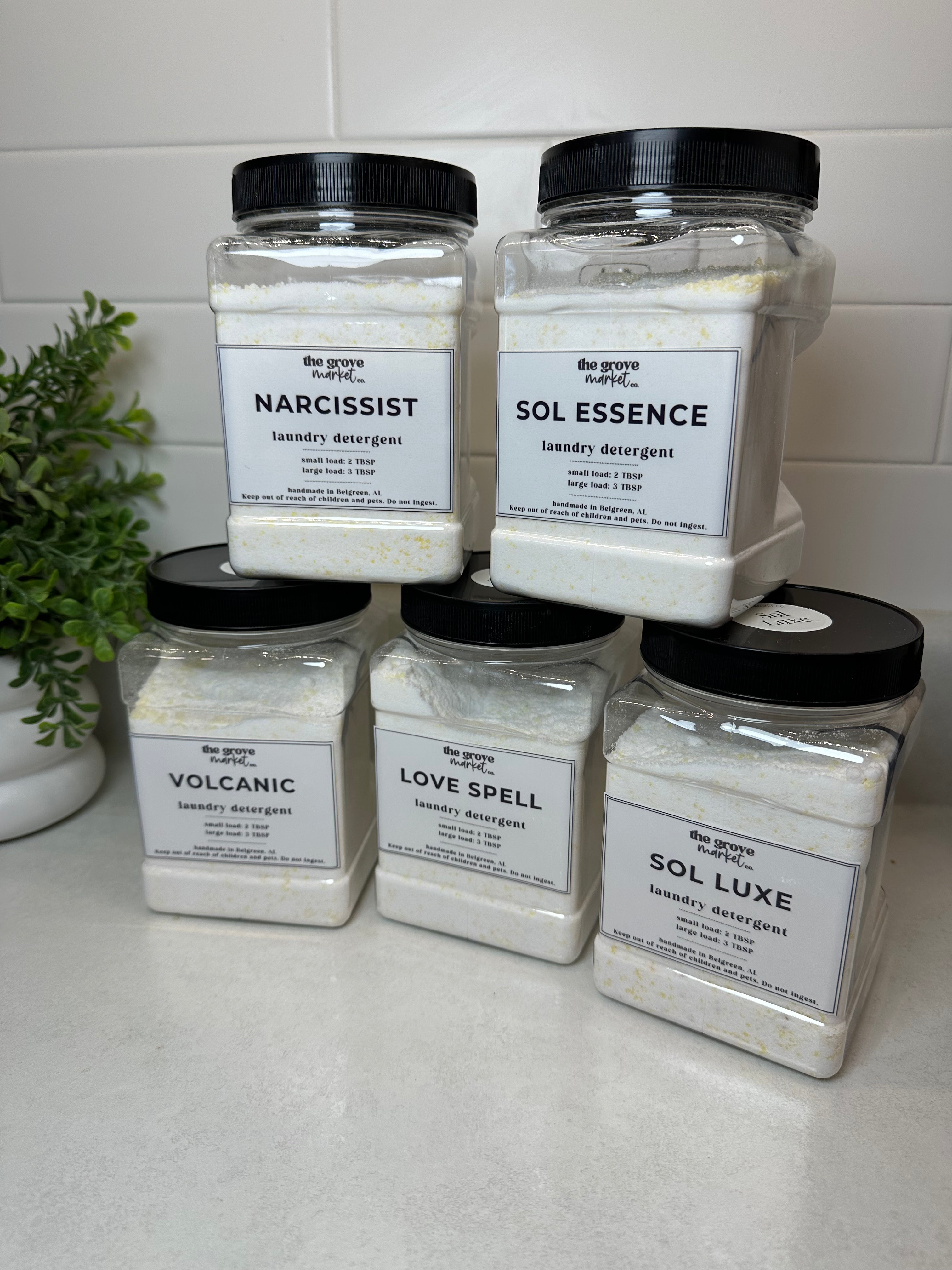 Natural Laundry Detergent Powder 30 oz | Non-Toxic Laundry Soap for Sensitive Skin | Handmade Laundry Detergent