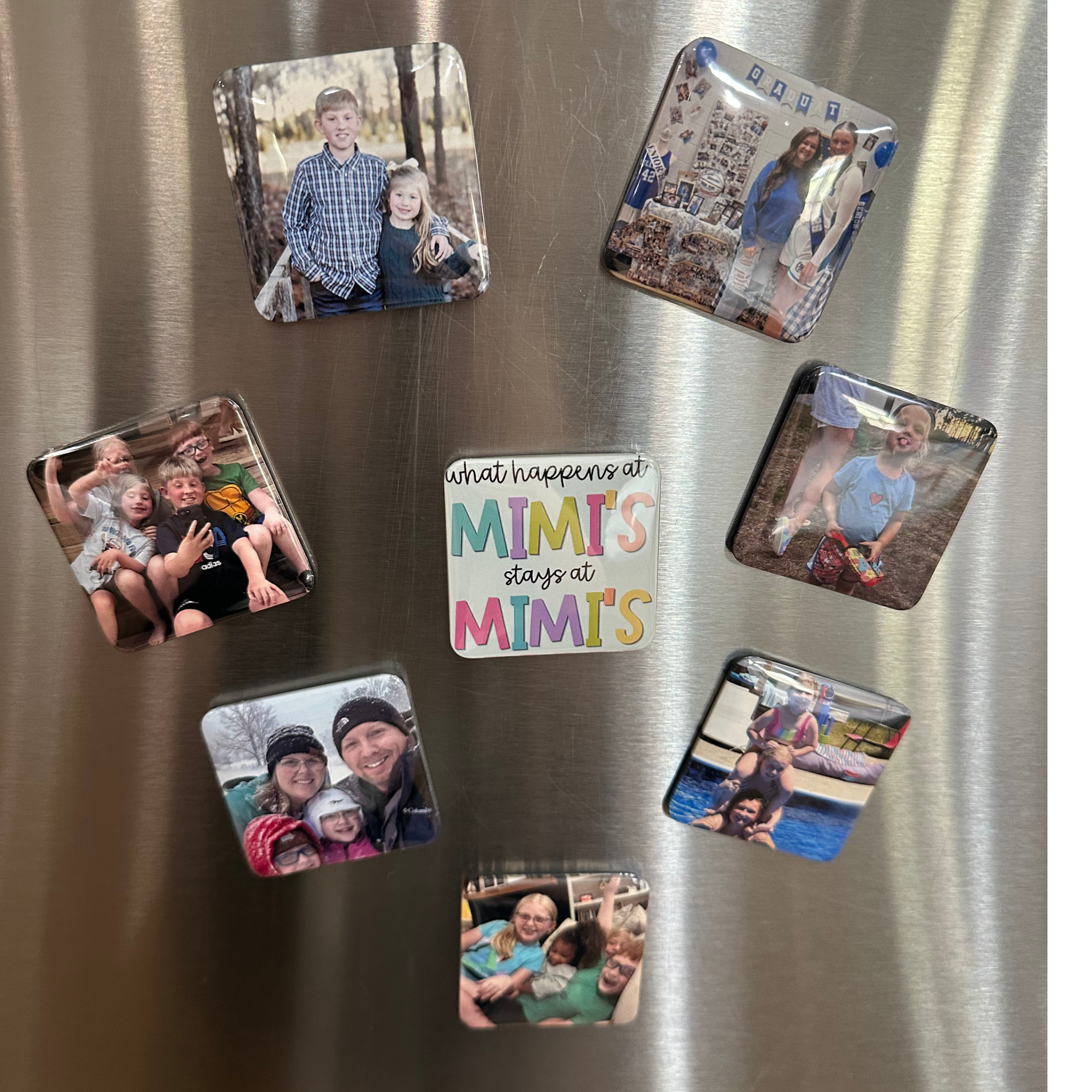 Custom Photo Magnets Set | Personalized Picture Magnets | Mother’s Day Gift | Grandma Gift | Family Photo Keepsake | Fridge Magnets