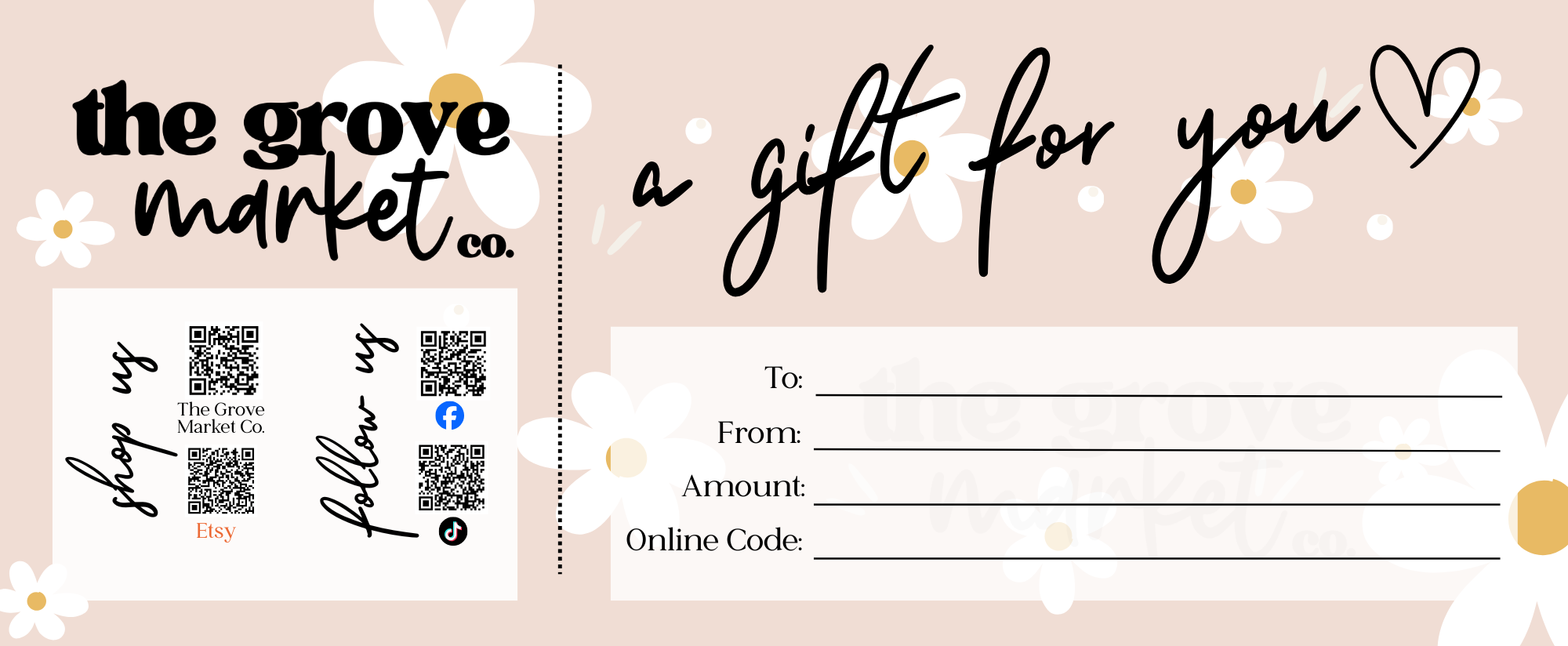 Gift Certificate for The Grove Market Co. | Gift Card
