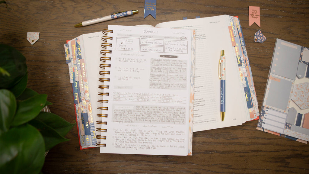 Bible Study Journal for Women | Verse Mapping Journal 