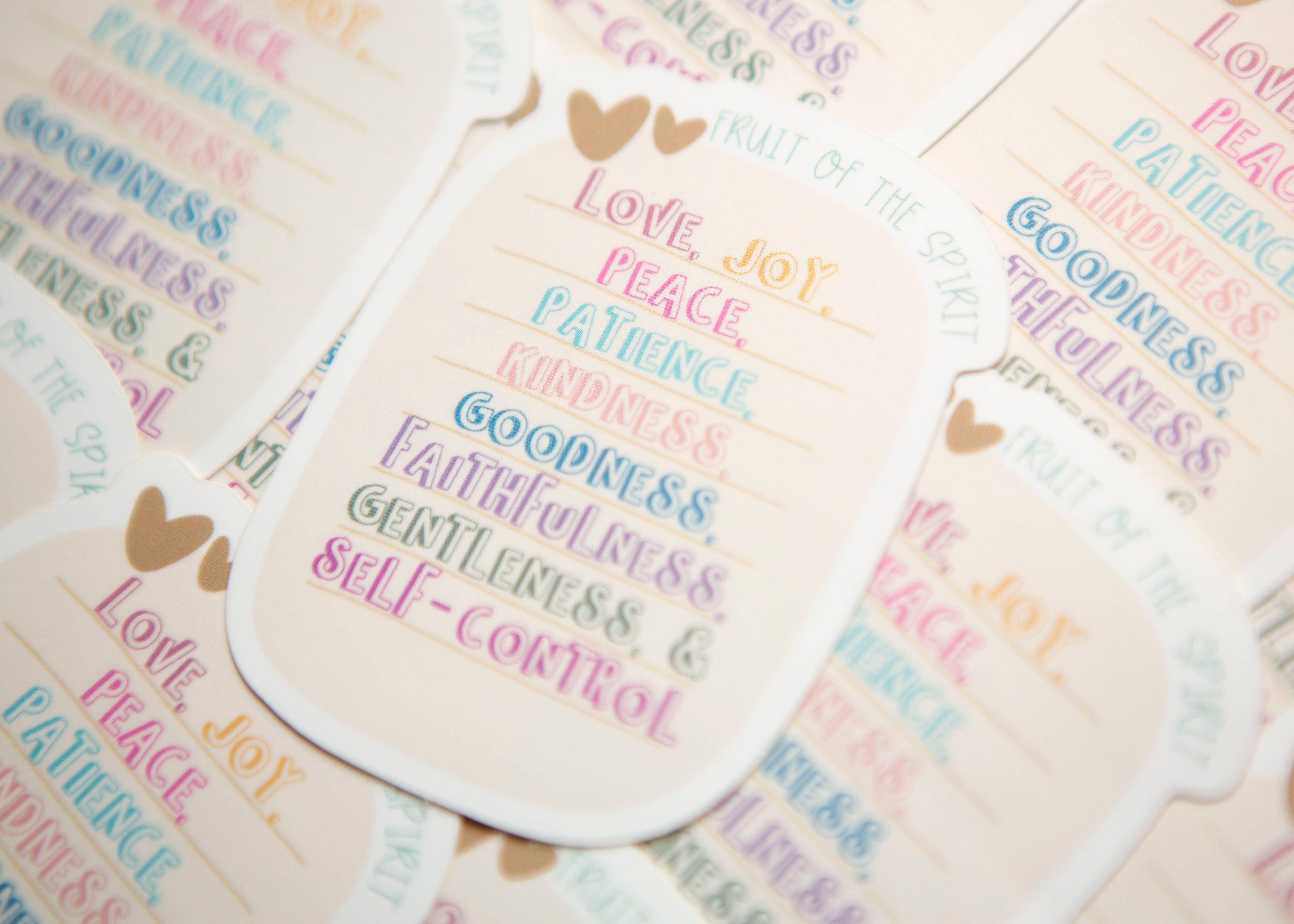Fruit of the Spirit Christian Vinyl Sticker
