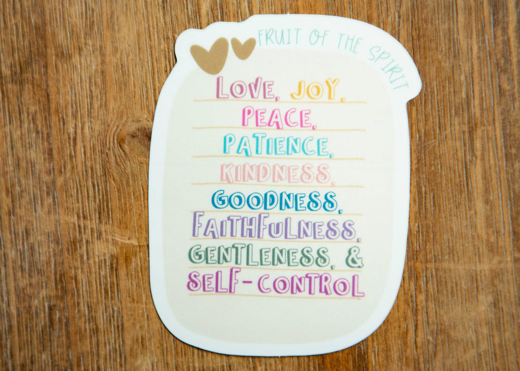 Fruit of the Spirit Christian Vinyl Sticker