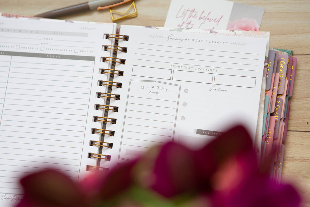 Bible Study Journal for Women | Verse Mapping Journal 