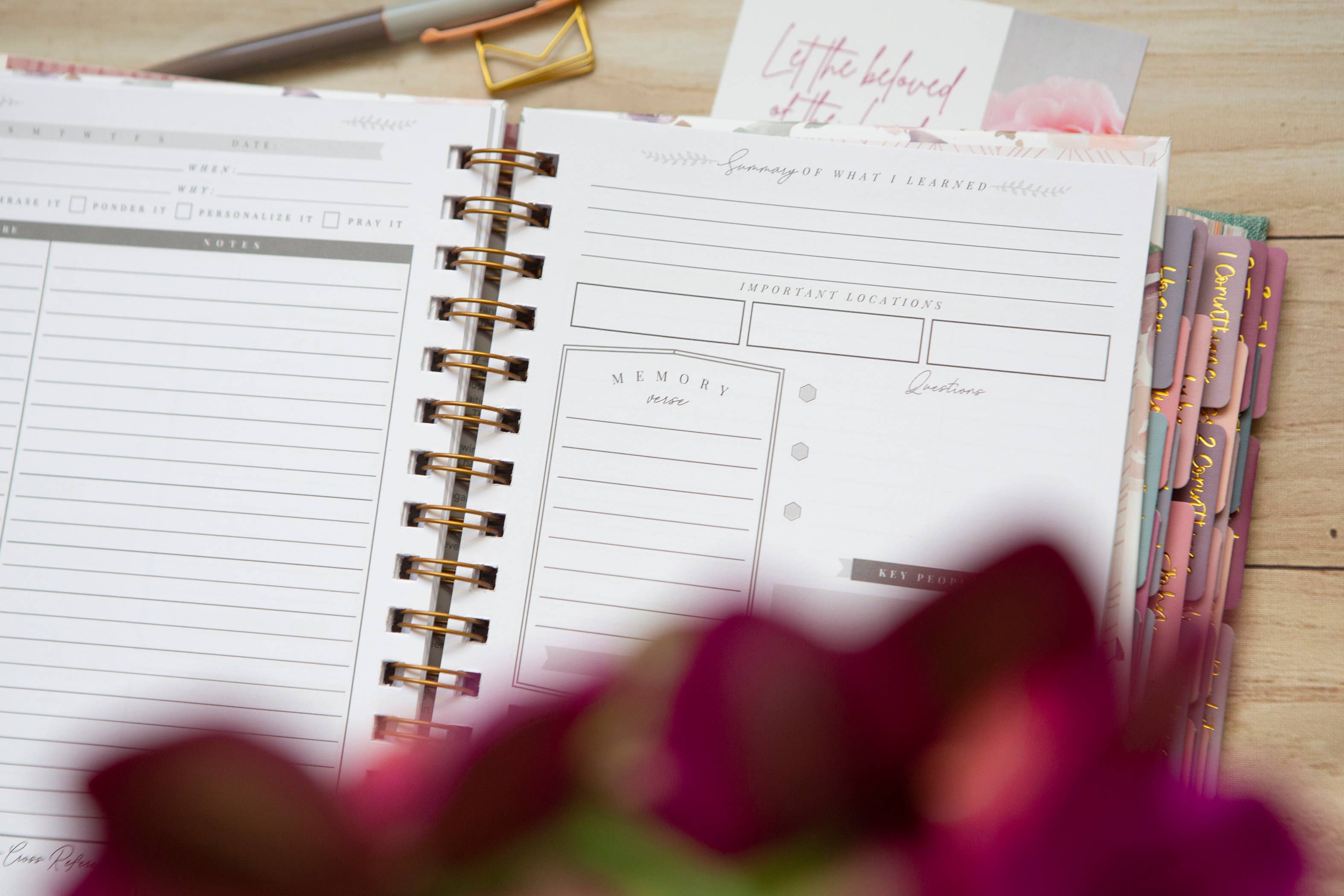 Bible Study Journal for Women | Verse Mapping Journal 