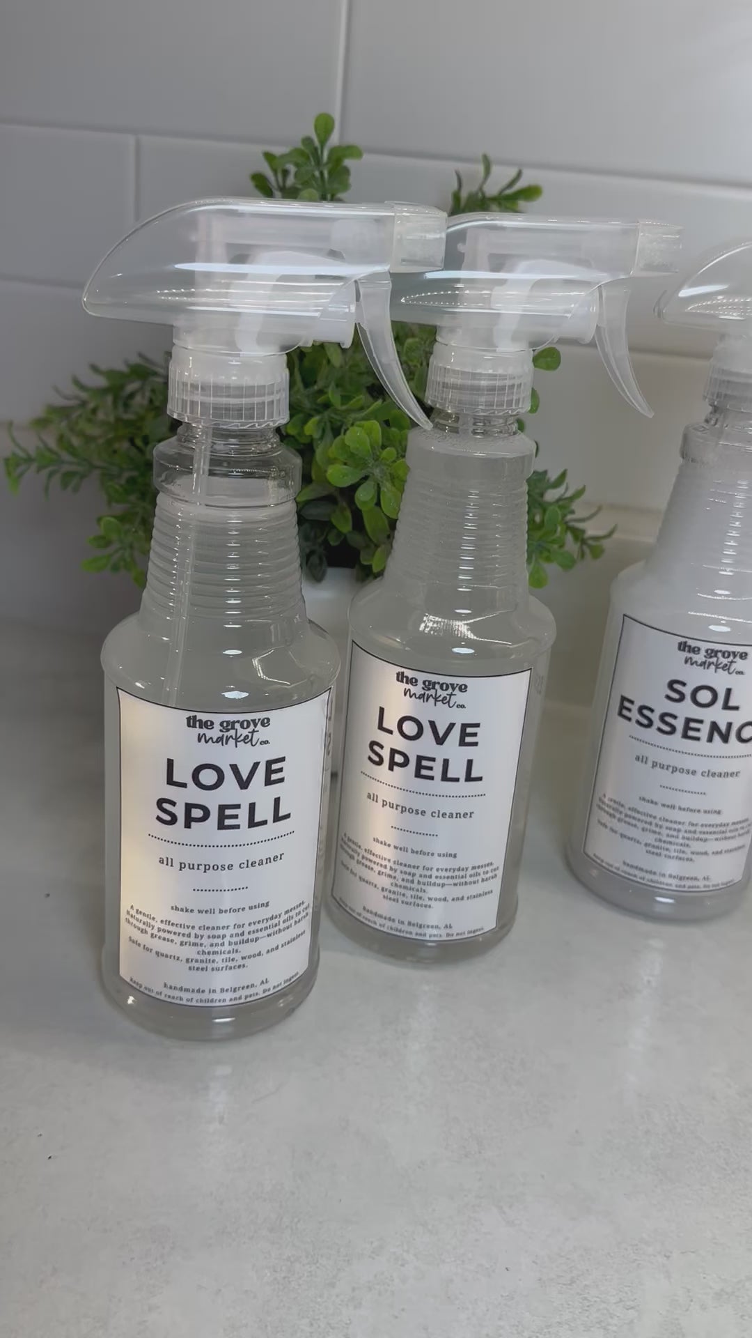 Non-Toxic All-Purpose Cleaner – Natural Surface Spray for Home, Kitchen & Bath – Homemade, Safe, Fresh Scented